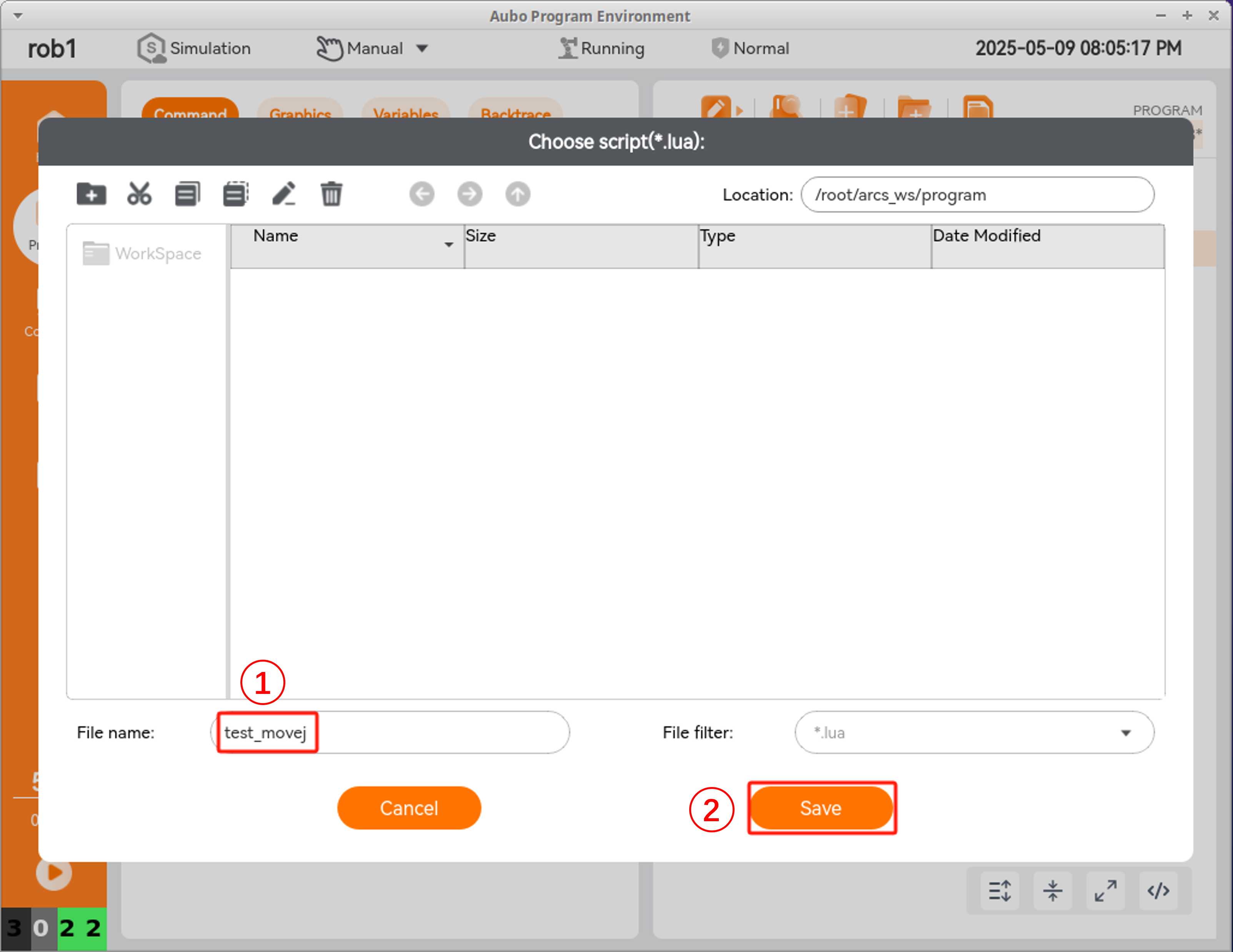Name Script File